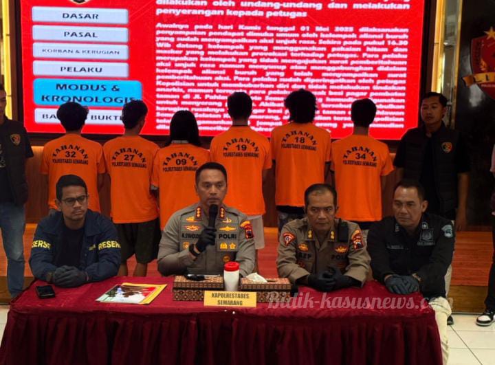 Aksi Ricuh Mayday di Semarang, Enam Anggota Anarko Dijadikan Tersangka