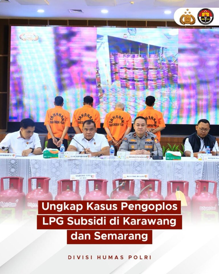 Polri Ungkap Kasus Pengoplos LPG Subsidi Di Karawang Dan Semarang