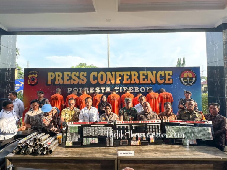 Polresta Cirebon Ungkap 7 Kasus Narkoba dalam Sepekan, 9 Tersangka Diamankan