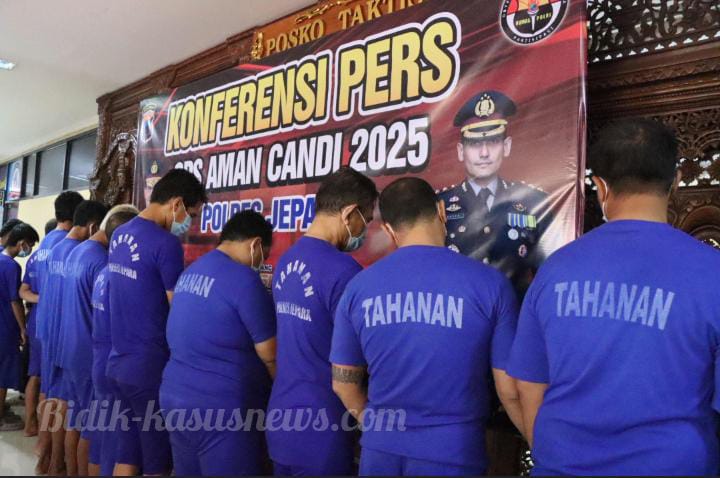 Sejumlah Debt Collector Ditangkap Polisi Usai Tarik Paksa dan Gelapkan Motor Nasabah di Jepara