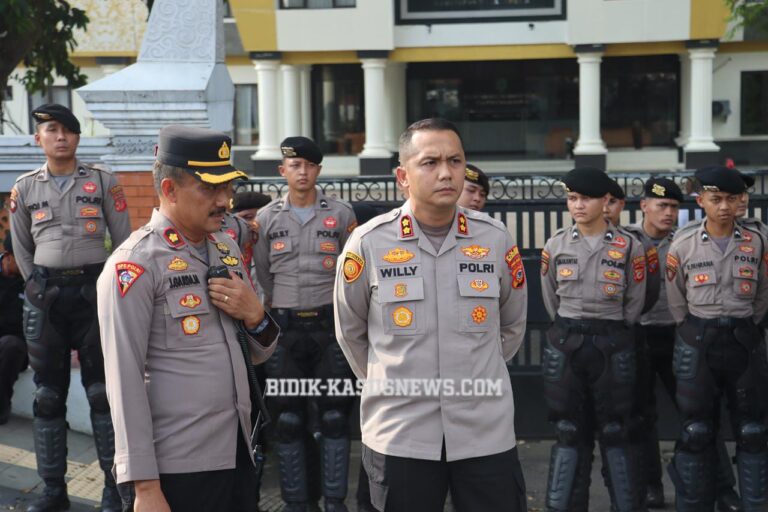 Kapolres Majalengka Pimpin Langsung Aksi Audiensi Paguyuban Sopir Angkutan Barang