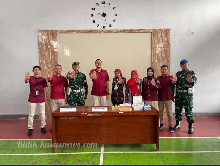 Rutan Jepara Lakukan Tes Urin kepada Pegawai dan Warga Binaan untuk Antisipasi Peredaran Narkoba