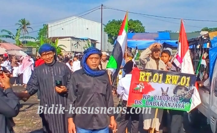 ‎Gebyar 10 Muharram, Warga Parungkuda Kencang Suarakan Aksi Bela Pelestina ‎