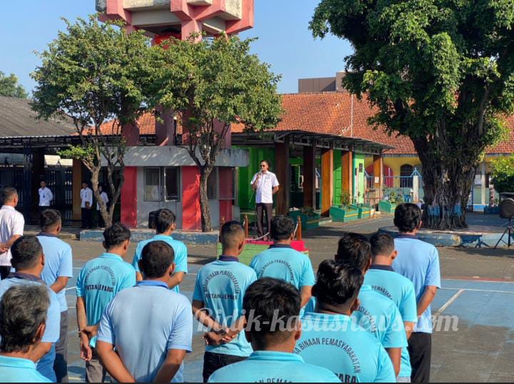 Bangun Semangat Nasionalisme, Rutan Jepara Gelar Apel Pagi Bersama Warga Binaan