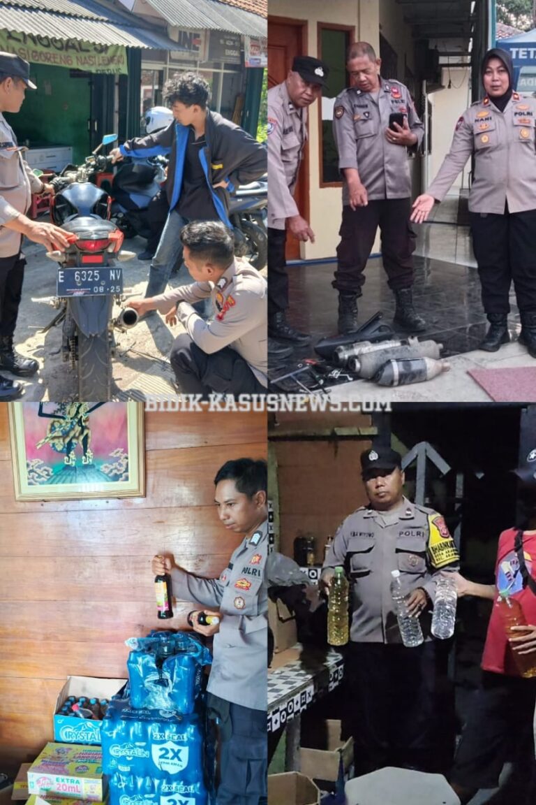 Tegas! Polresta Cirebon Sita 1.126 Botol Miras dan 331 Knalpot Bising dalam Sepekan
