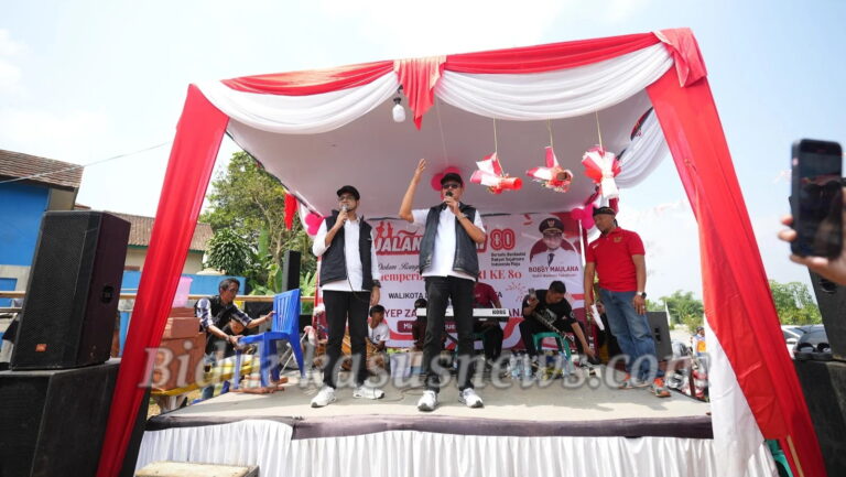 Ayep–Bobby Ajak Perangi Stunting di Momen HUT ke-80 RI di Babakanjampang