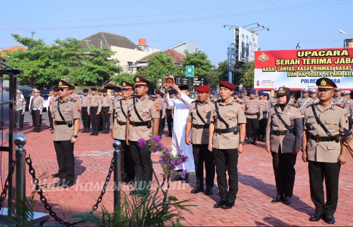 Estafet Kepemimpinan di Polres Jepara, Sejumlah Pejabat Resmi Berganti