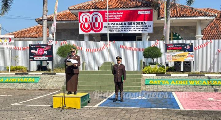 Kejari Jepara Gelar Upacara HUT RI ke-80 dengan Khidmat