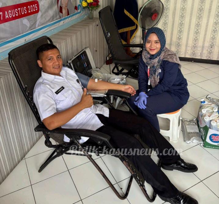 Rutan Jepara Bersama PMI Gelar Donor Darah, Tebar Semangat Kemerdekaan ke-80 RI