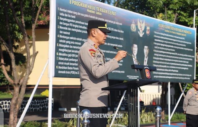 Kabaglog Polres Majalengka Pimpin Apel Pagi, Tegaskan Dukungan Ketahanan Pangan dan Peningkatan Pelayanan Publik