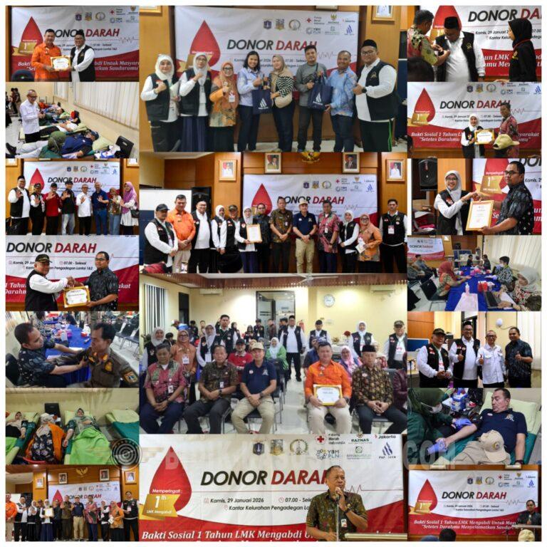 Rayakan 1 Tahun Pengabdian, LMK Pengadegan Gelar Donor Darah untuk Negeri, Puluhan Kantong Darah Terkumpul