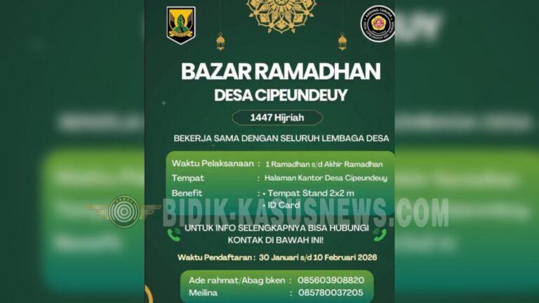 Karang Taruna Desa Cipeundeuy Buka Lapak Bazar Ramadhan untuk Dukung UMKM