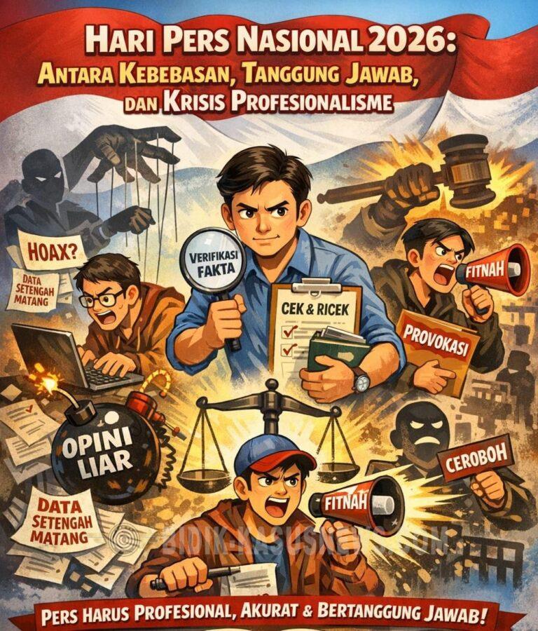 Hari Pers Nasional 2026: Antara Kebebasan, Tanggung Jawab, dan Krisis Profesionalisme