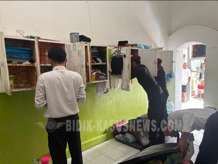 Antisipasi Kamtib, Rutan Kelas IIB Jepara Intensifkan Razia Kamar Hunian