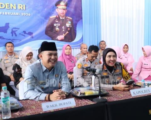 Kapolres Majalengka Ikuti Zoom Peresmian SPPG dan Gudang Ketahanan Pangan Polri oleh Presiden