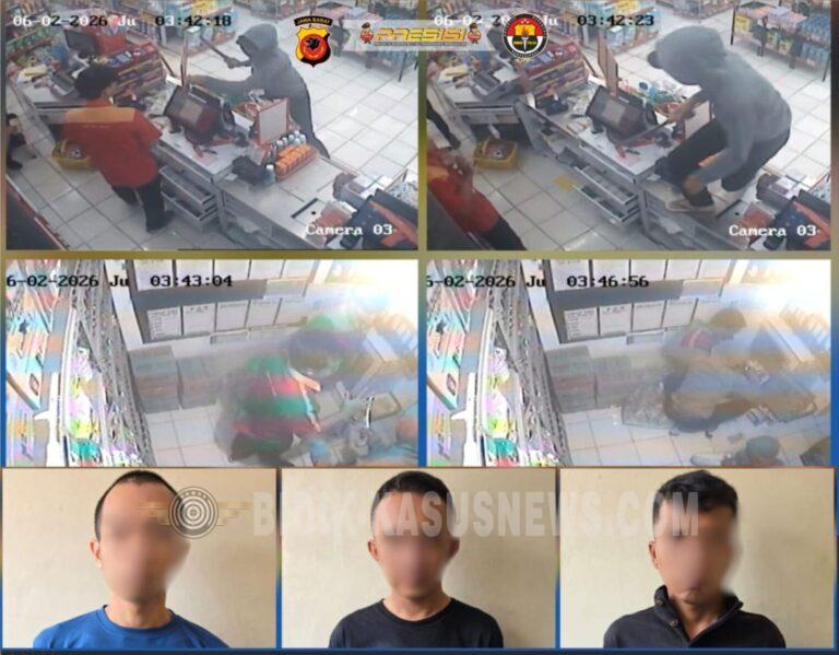 Polres Majalengka Ringkus Kawanan Residivis Penodong Kasir Alfamart di Pasar Balong
