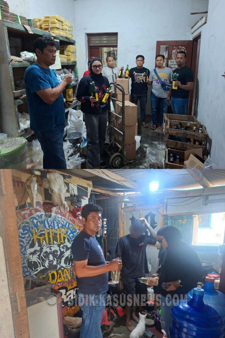 Polresta Cirebon Sita 60 Botol Miras Hasil Razia Pekat