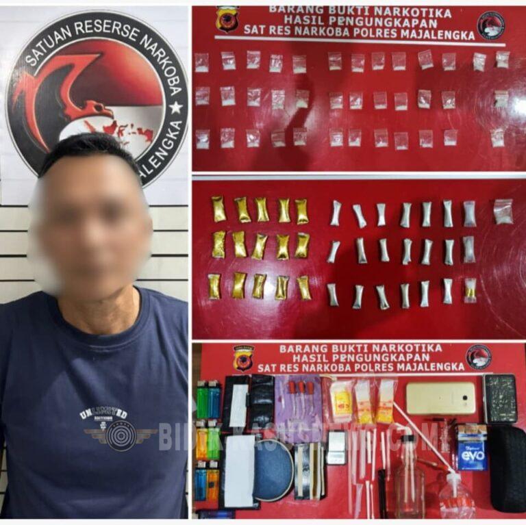 Sat Res Narkoba Polres Majalengka Berhasil Ringkus Pengedar Sabu di Kelurahan Babakan Jawa