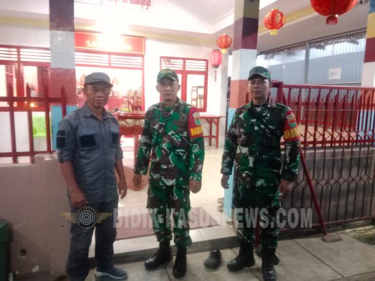 Babinsa dan Aparat Gabungan Amankan Perayaan Imlek 2577 di Vihara Sari Putra, Umat Beribadah Khusyuk dan Aman