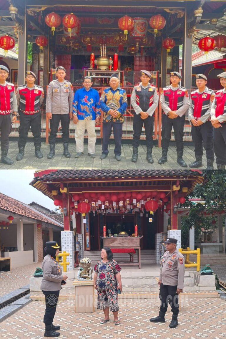 Patroli Monitoring Vihara Imlek 2577 Kongzili, Polresta Cirebon Pastikan Situasi Kondusif