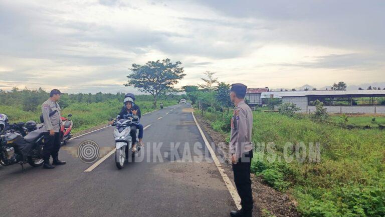 Respon Cepat Laporan Warga, Polsek Banjang Bubarkan Aksi Balap Liar di Jalan Pulau Damar
