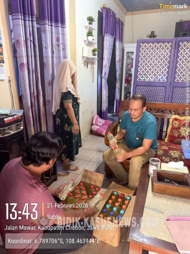 Polresta Cirebon Sita 78 Botol Miras Hasil Razia Pekat