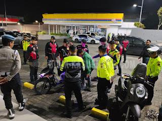 Satlantas Polres Kuningan Sikat Balap Liar, Sejumlah Motor Tanpa Surat Diamankan