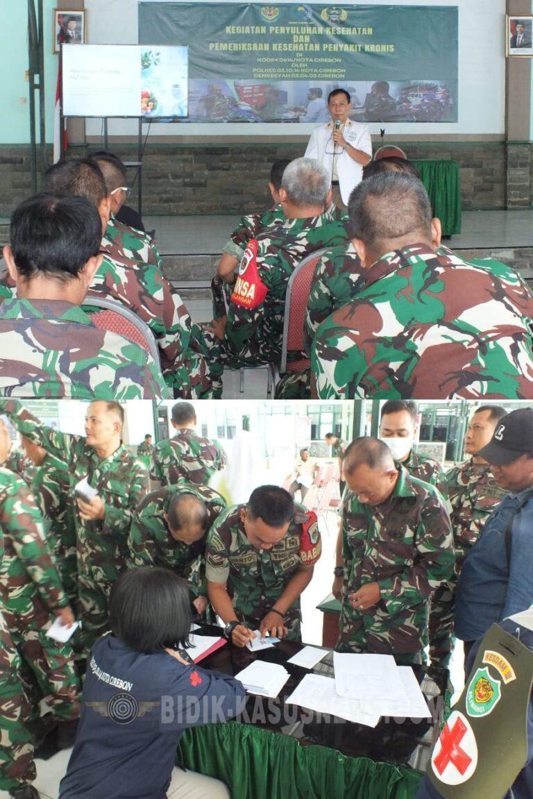 Kodim 0614/Kota Cirebon Gelar Penyuluhan dan Pemeriksaan Kesehatan Personel untuk Cegah Penyakit Kronis