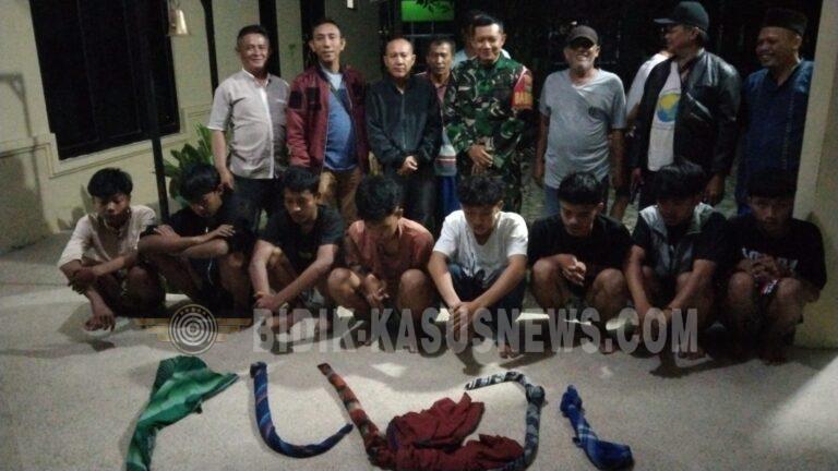 Babinsa Koramil 410-02/TBU dan Warga Sumberejo Gagalkan Tawuran Remaja di Kemiling, Delapan Pelajar Diamankan Sebelum Bentrok