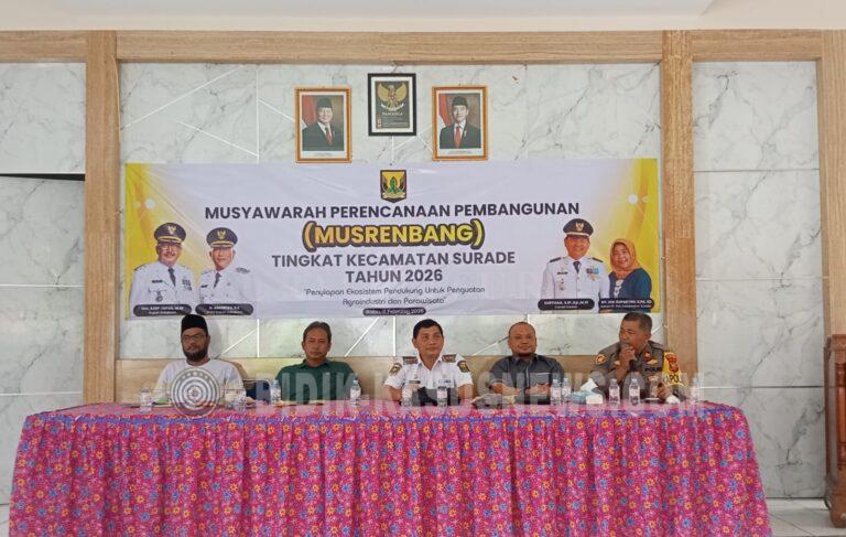 Musrenbang Kecamatan Surade 2026–2027, Kehadiran DPRD Perkuat Pengawalan Aspirasi Desa