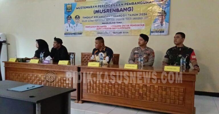 Musrenbang Cimanggu 2026 Dorong Agroindustri dan Pariwisata, 30 Usulan Prioritas Disepakati