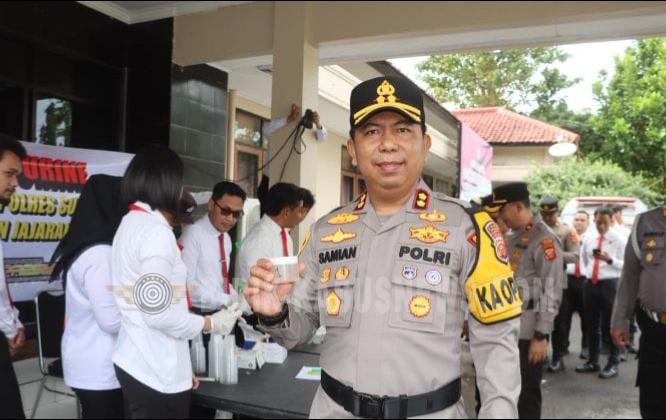 Tes Urine di Apel Pagi, Polres Sukabumi Perketat Disiplin Internal