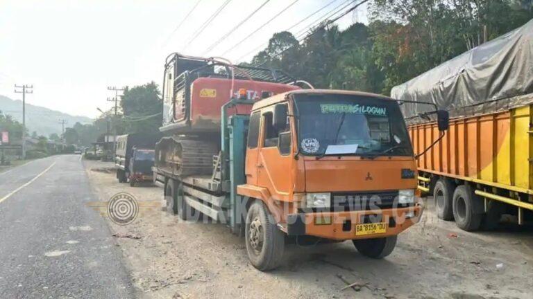 Diduga untuk Tambang Emas Ilegal, Polda Sumut Amankan 2 Ekskavator di Madina