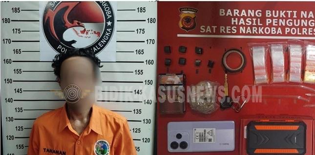 Sat Narkoba Polres Majalengka Amankan Pemuda Diduga Edarkan Sabu di Cigasong