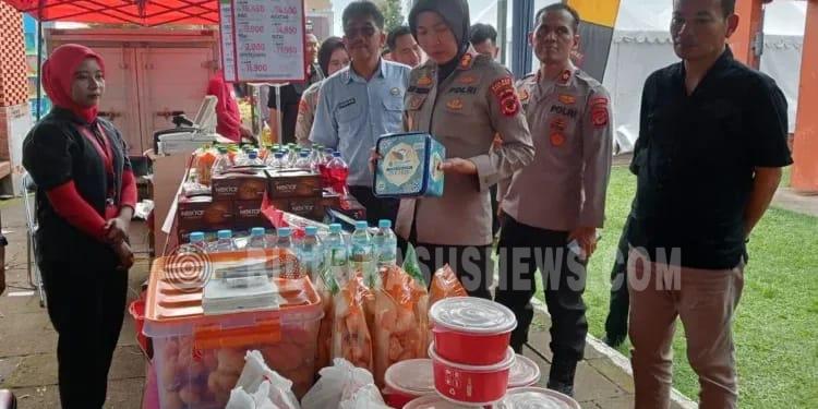 Jaga Daya Beli Warga Jelang Lebaran, Polres Majalengka Gelar Gerakan Pangan Murah di Alun-Alun