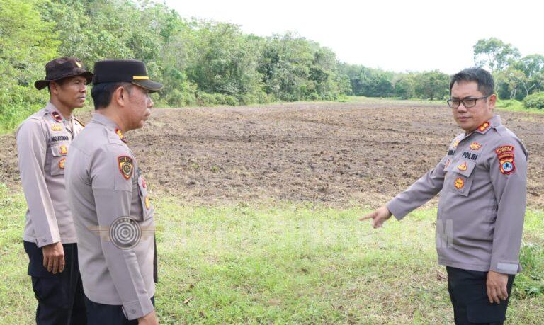 Kapolres HSU Cek Lahan Jagung di Desa Tayur, Dukung Program Ketahanan Pangan Nasional