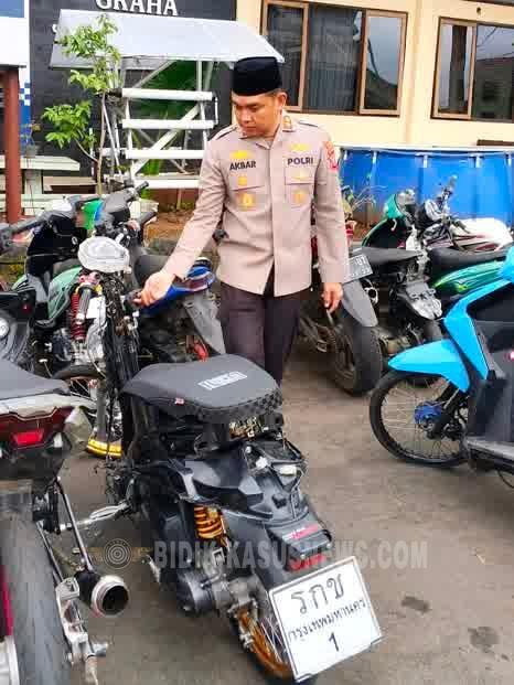 Motor Berpelat Thailand Diamankan Satlantas Polres Kuningan