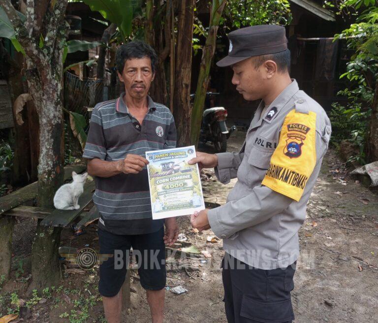 Dukung Ketahanan Pangan, Polsek Banjang Gelar Sosialisasi Peningkatan Pertanian Jagung bagi Warga Desa