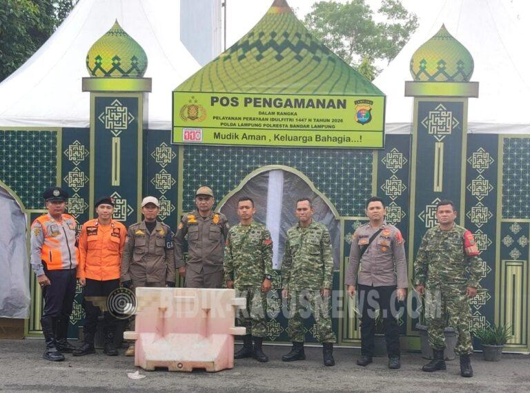 Kodim 0410/KBL Bersama Instansi Terkait Siagakan Pos Pam dan Pos Yan Jelang Puncak Mudik