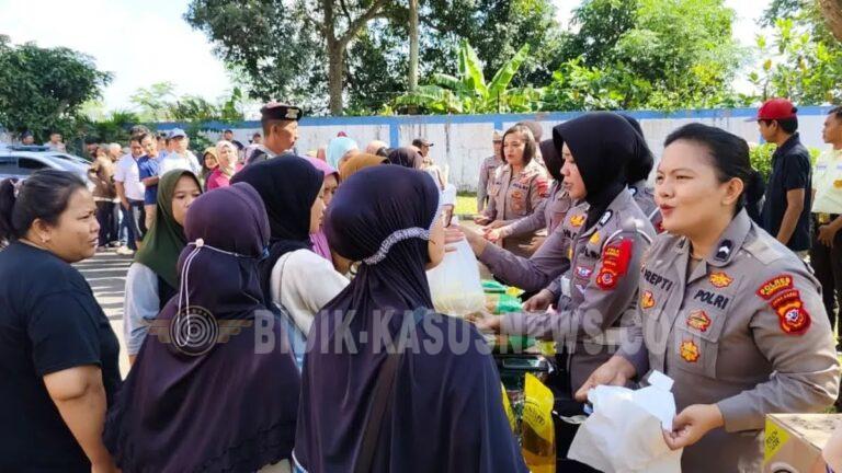 GPM Polres Kuningan, Beras dan Minyak Goreng Murah Diburu Warga