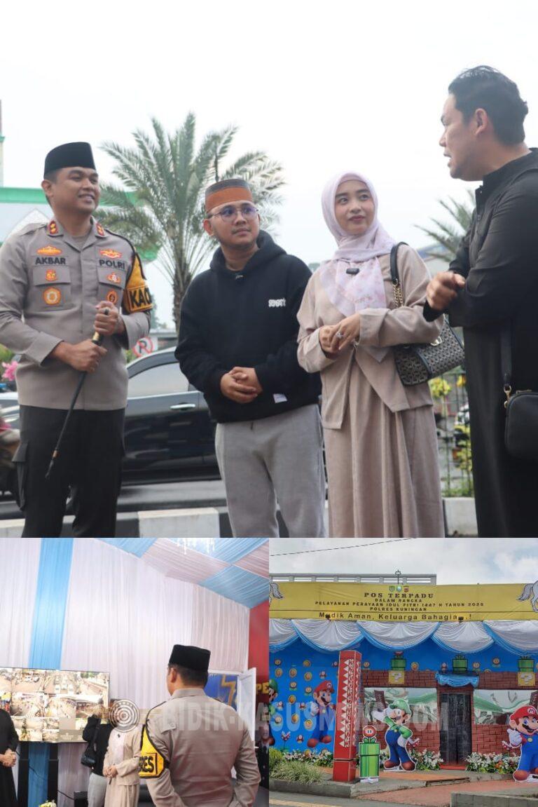 Bikin Betah! Polres Kuningan Sulap Pos Terpadu Taman Kota Jadi Dunia Mario Bros