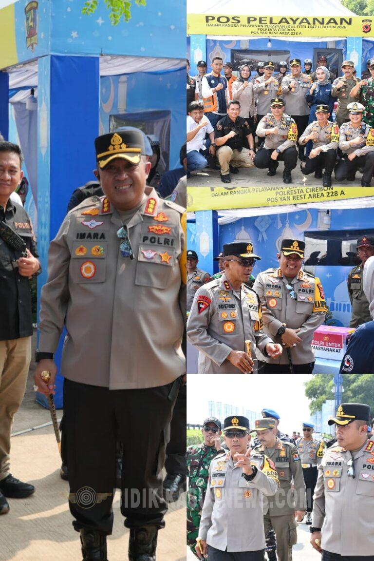 Kapolda Jabar Cek Pos Pelayanan Rest Area 228A, Pastikan Kesiapan Ops Ketupat Lodaya 2026 di Wilayah Polresta Cirebon