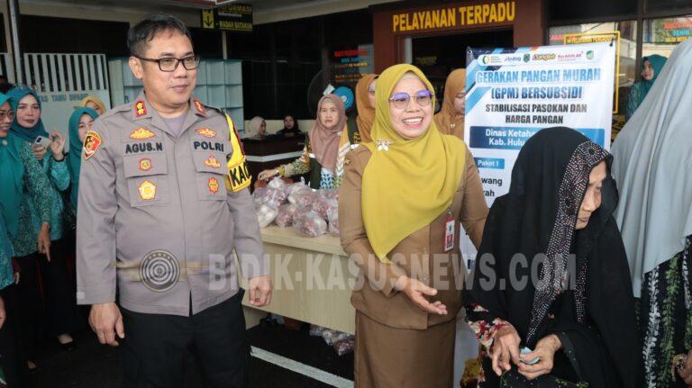 Polres Hulu Sungai Utara Gelar Gerakan Pangan Murah Bersubsidi, Bantu Warga Dapatkan Bahan Pokok Terjangkau
