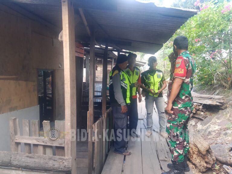 Babinsa Sigap Amankan Lokasi Penemuan Warga Meninggal di Kecamatan Panjang