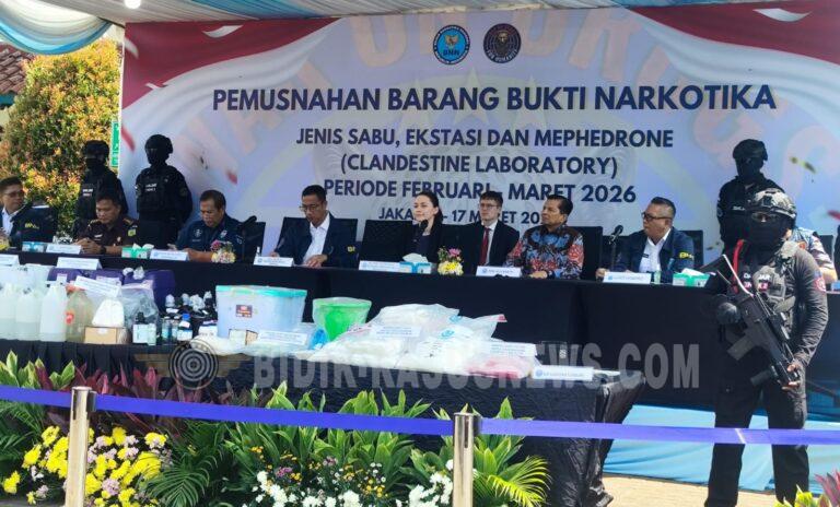 BNN Musnahkan 35 Kg Narkotika, Bongkar Jaringan Bandara hingga Laboratorium Ilegal di Bali