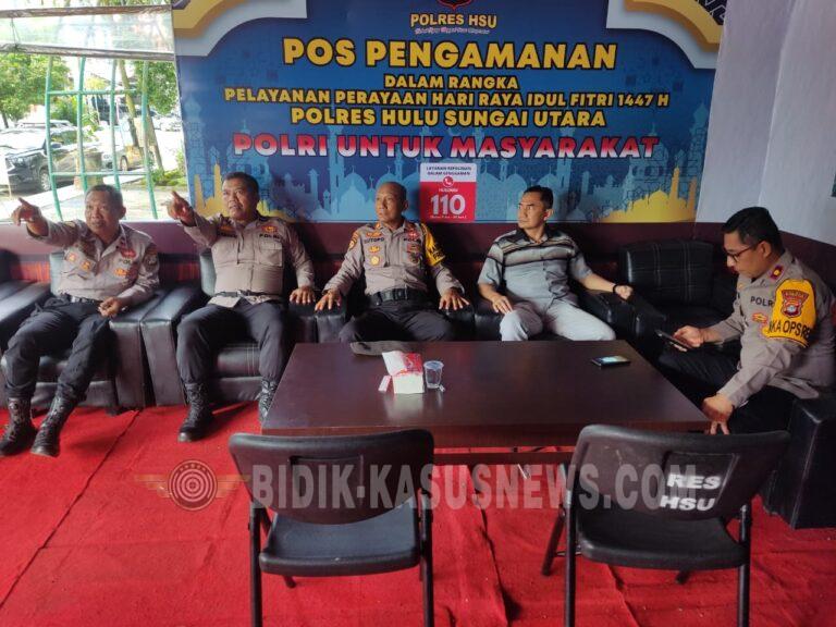 Pastikan Mudik Aman, Wakapolres HSU Turun Langsung Cek Pos Pam dan Pos Yan Operasi Ketupat 2026
