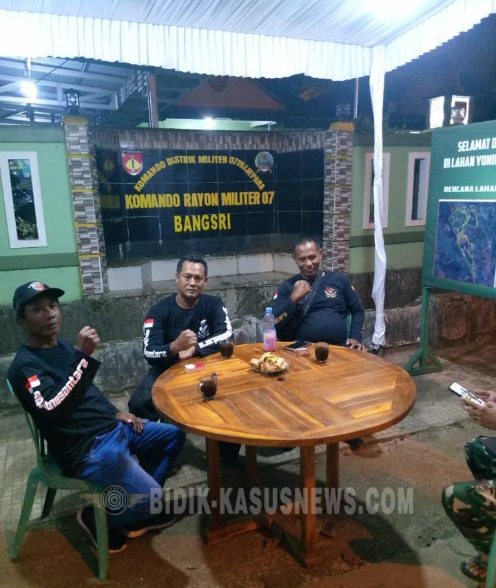 Squad Nusantara Ranting Bangsri Macan Kumbang Bangsri Siaga Amankan Lebaran di Koramil