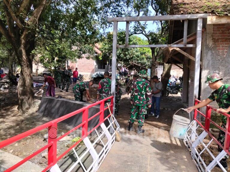 Kodim 0614/Kota Cirebon Percepat Finishing Jembatan Garuda di Tengah Bulan Ramadhan