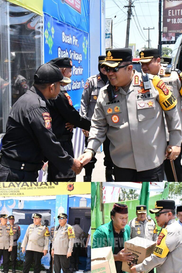 Jamin Kenyamanan Pemudik, Kapolresta Cirebon Tinjau Langsung Pos Pam dan Pos Yan