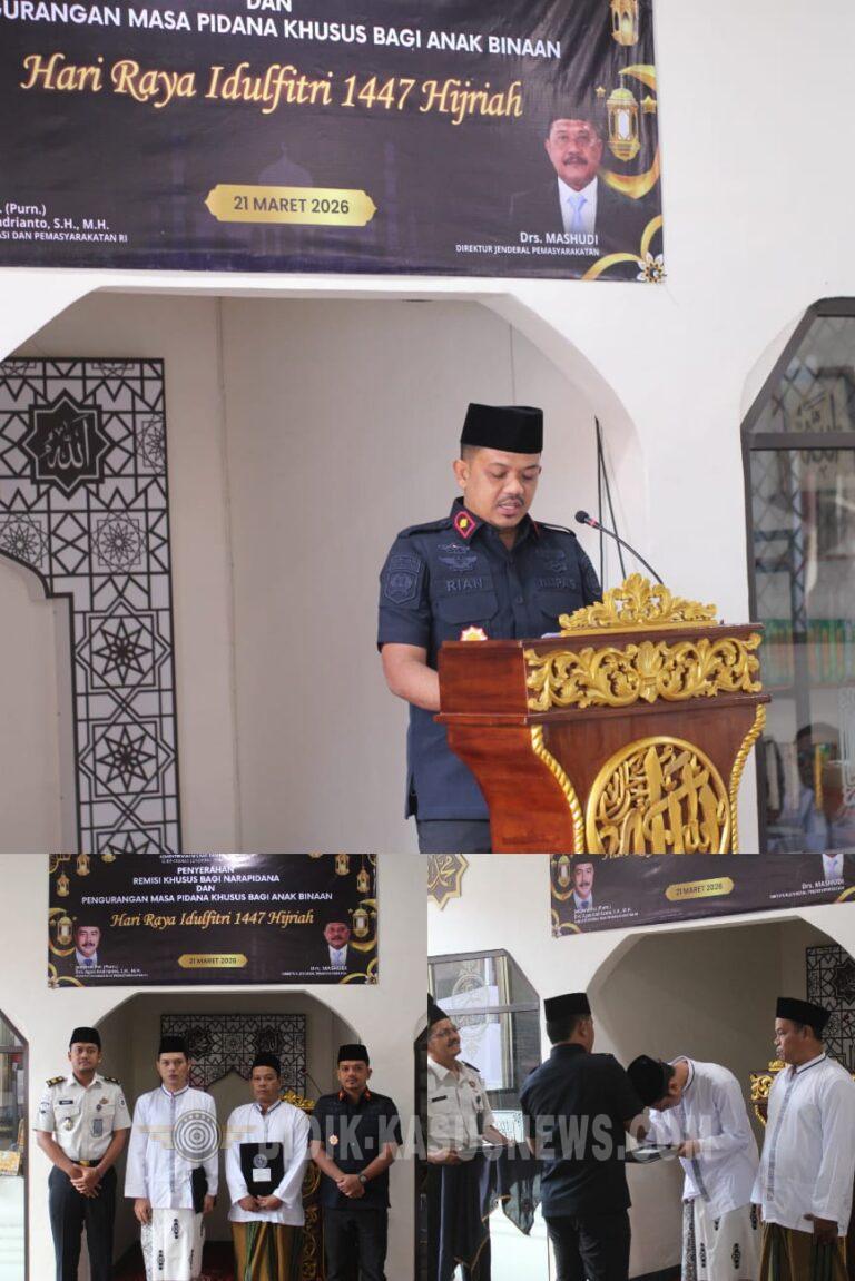 Lapas Kelas IIB Majalengka Berikan Remisi Khusus Hari Raya Idul Fitri 1447 H kepada 195 Narapidana